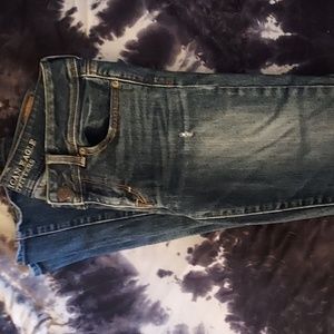 American eagle jeans stretch distressed size 4 short